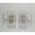 350ml glass craft beer glasses mug with handle